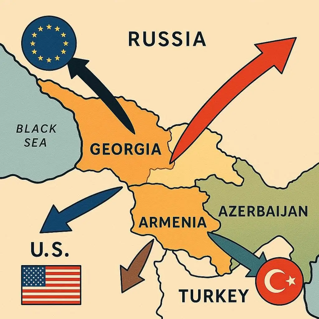 How Global Players Influence the Georgia Armenia Relationship